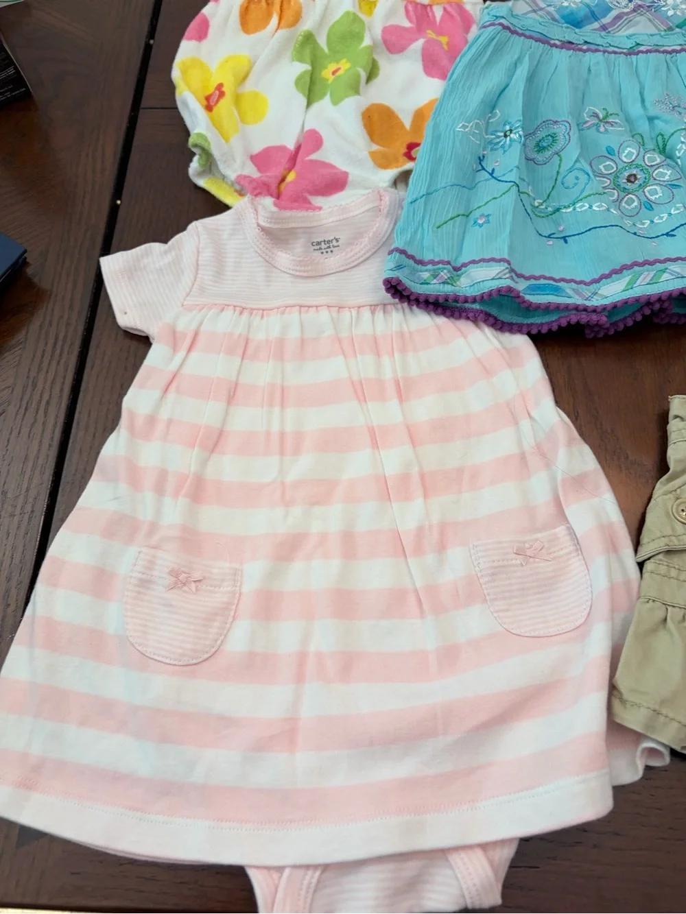 Girls 6-9M Clothing Bundle | 17 Pieces | Carter’s, Old Navy, Children’s Place